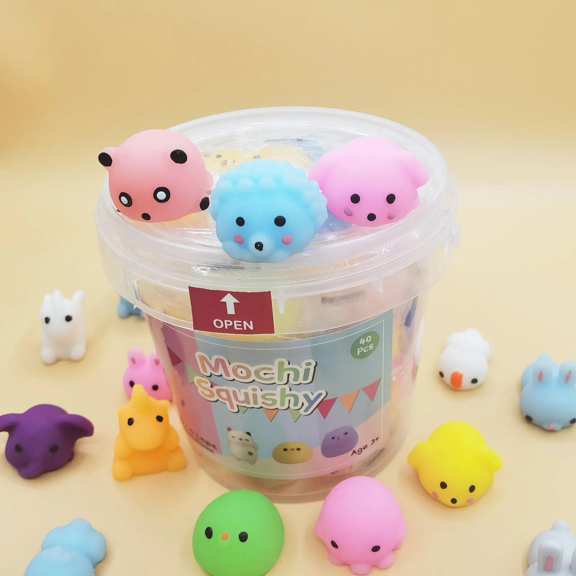 24 PC Barrel Cute Dumpling Decompression Toy Venting Pinch Music Soft Glue Decompression Childrens Toy Gift